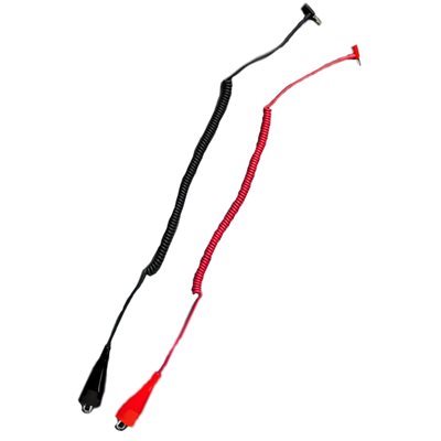 2' Coiled Test Lead - 25 amp - RED